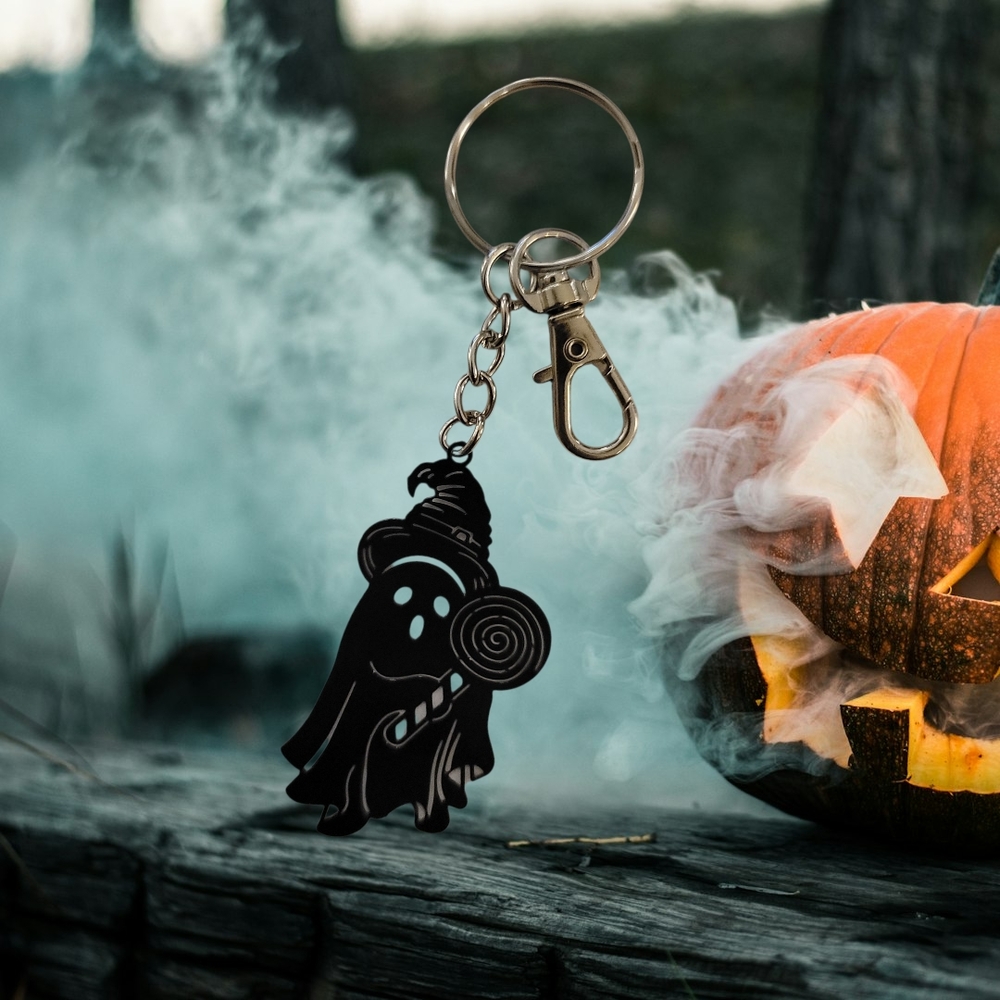 Lollipop Ghost Keychain - Picture 2 of 3
